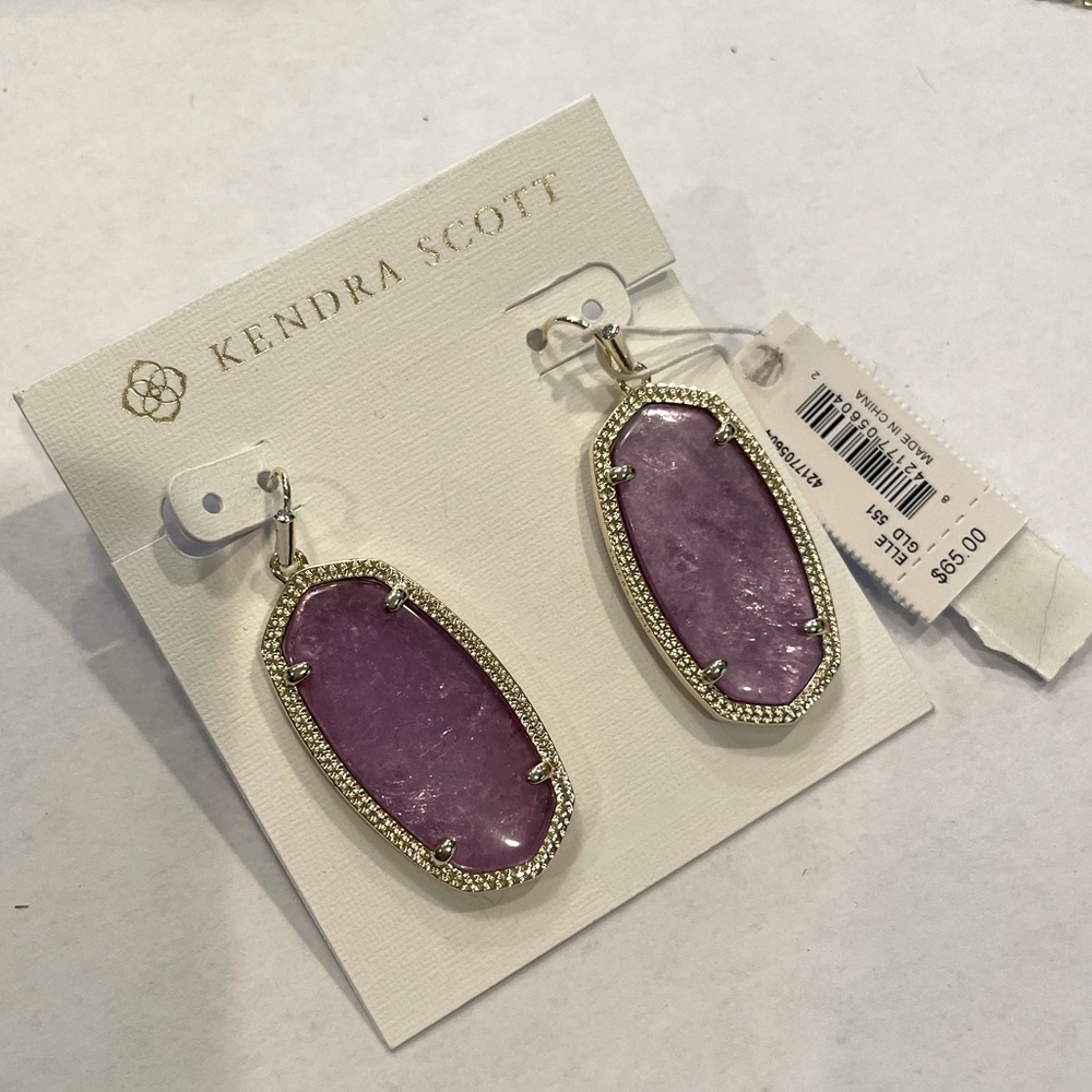 Purple Kendra Scott Earrings